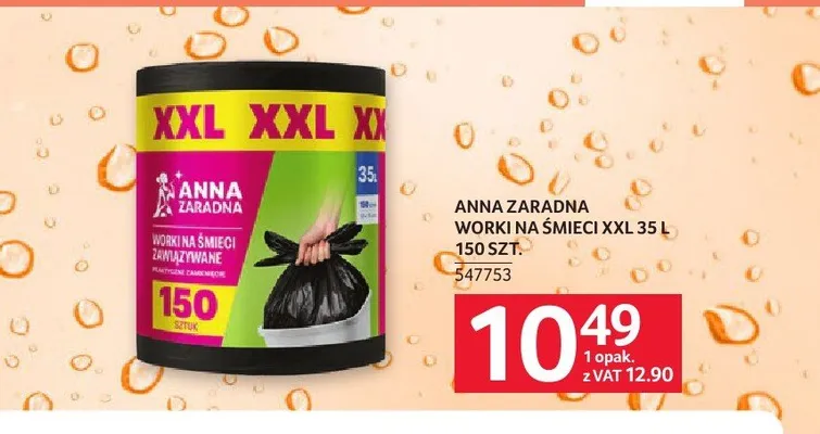 Worki na śmieci XXL 35l Anna Zaradna promocja w Selgros