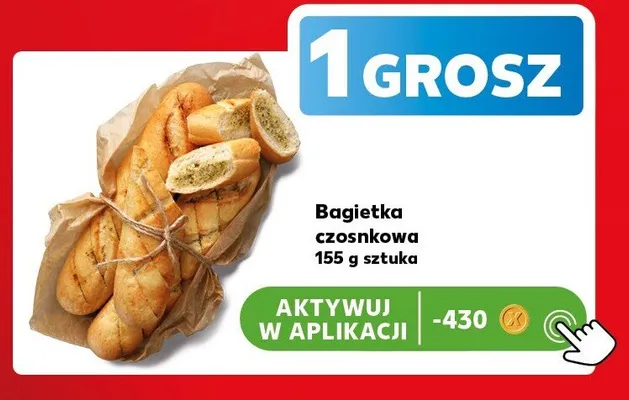 Bagietka czosnkowa promocja w Kaufland