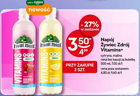 Napój Żywiec Zdrój Vitamins+ promocja w Żabka