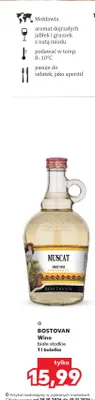 Wino białe słodkie Bostovan promocja w Kaufland