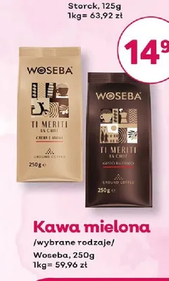 Kawa mielona Woseba Ti Meriti Gusto Raffinato promocja w Bliski