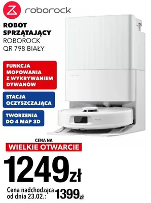 Robot sprzątający ROBOROCK QR 798 BIAŁY promocja w RTV EURO AGD