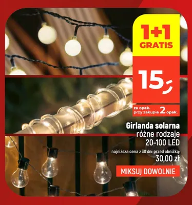 Girlanda solarna 20-100 LED promocja w Dealz