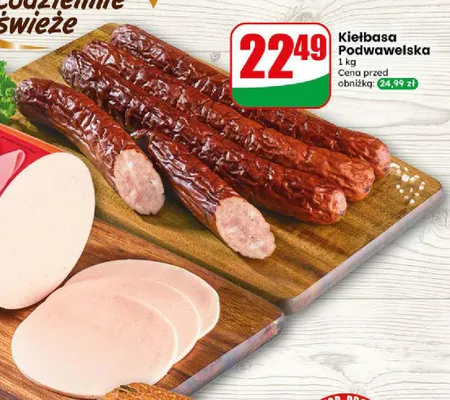 Kiełbasa podwawelska Agro Rydzyna promocja w Dino