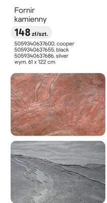 Fornir kamienny silver promocja w Castorama