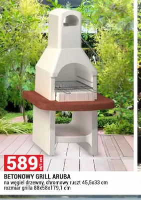 Betonowy grill Aruba promocja w Merkury Market
