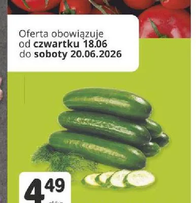 Ogórki szklarniowe promocja w Marketvita