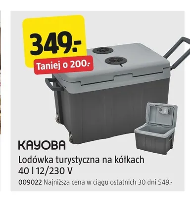 Lodówka turystyczna na kółkach KAYOBA 40 l 12/230V promocja w Jula