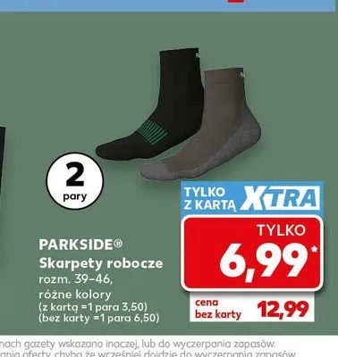 Skarpety robocze PARKSIDE 2-pak rozm. 39-46 promocja w Kaufland