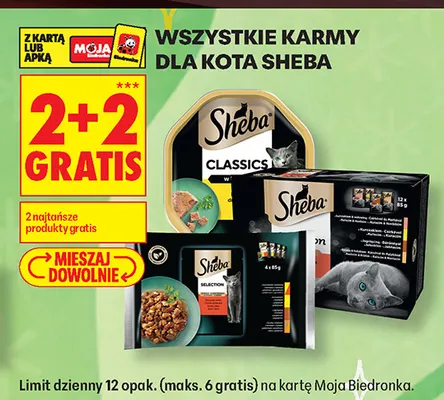 Karma dla kota Sheba Selection promocja w Biedronka