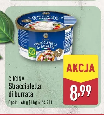 Stracciatella di burrata Cucina promocja w Aldi
