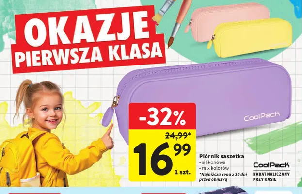 Piórnik saszetka silikonowa CoolPack promocja w Intermarche