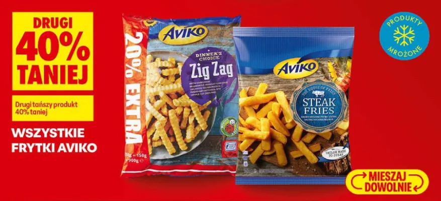 Frytki Steak Fries Aviko promocja w Biedronka
