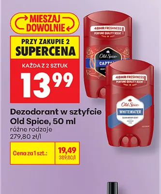 Dezodorant w sztyfcie Old Spice Captain promocja w Biedronka
