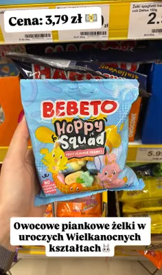 Żelki owocowe piankowe Hoppy Squad promocja w Dino