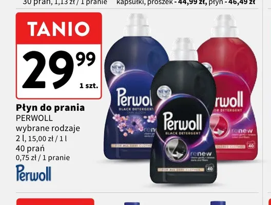 Płyn do prania Perwoll promocja w Intermarche