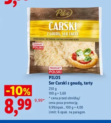 Ser Carski z goudą tarty Pilos promocja w Lidl
