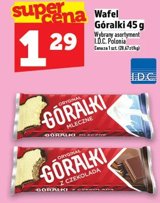 Wafel Góralki I.D.C. Polonia wybrany asortyment promocja w TOPAZ
