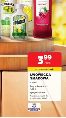 Wódka smakowa Lwówecka cytryna promocja w Stokrotka