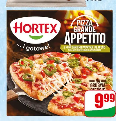 Pizza Grande z kurczakiem i jalapeno Hortex promocja w Dino