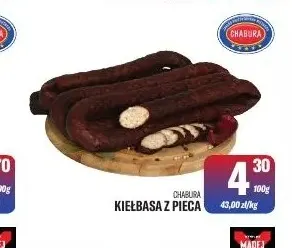 Kiełbasa z pieca Chabura promocja w Tomi Markt