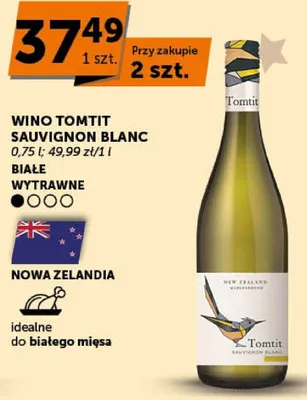 Wino Tomtit Sauvignon Blanc promocja w Groszek