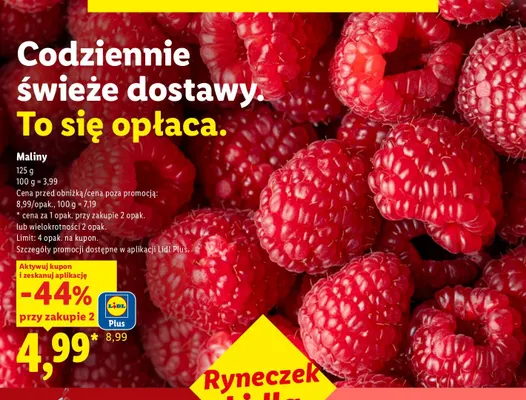 Maliny Ryneczek Lidla promocja w Lidl