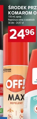 Środek przeciw komarom OFF! Max spray promocja w Stokrotka