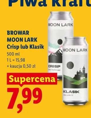 Piwo Moon Lark Klasik promocja w Lidl