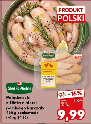 Polędwiczki z fileta z piersi polskiego kurczaka  promocja w Kaufland