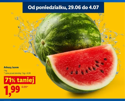 Arbuz luzem promocja w Lidl