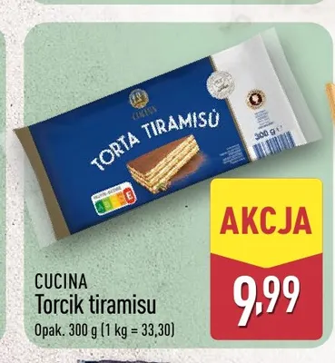 Torcik tiramisu Cucina promocja w Aldi