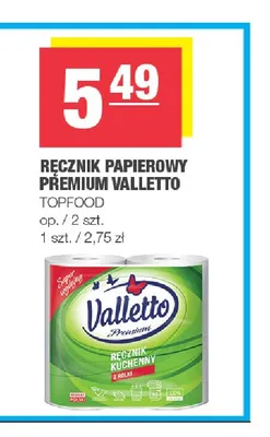 Ręcznik papierowy Premium Valletto promocja w SPAR