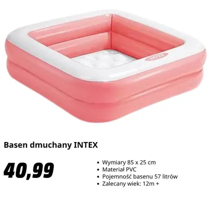 Basen dmuchany INTEX promocja w Media Markt