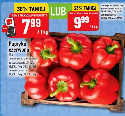 Papryka czerwona promocja w POLOmarket