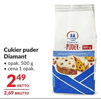 Cukier puder Diamant promocja w Makro