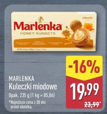 Kuleczki miodowe promocja w Aldi