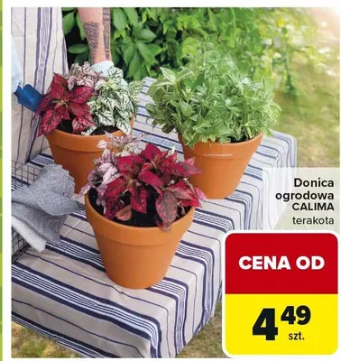 Donica ogrodowa terakota promocja w Carrefour
