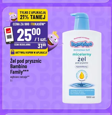 Żel pod prysznic Bambino Family promocja w POLOmarket