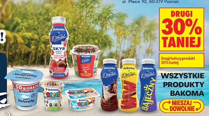 Produkty Bakoma promocja w Biedronka