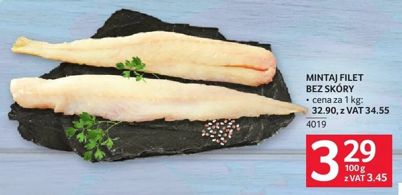 Mintaj filet bez skóry promocja w Selgros