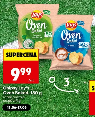 Chipsy Lay's Oven Baked Yoghurt with Herbs promocja w Biedronka
