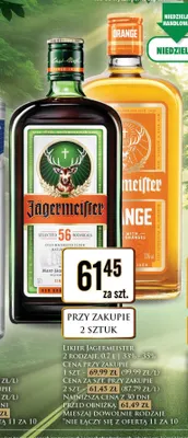 Likier Jägermeister Orange promocja w Dino