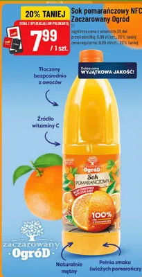 Sok pomarańczowy NFC Zaczarowany Ogród promocja w POLOmarket