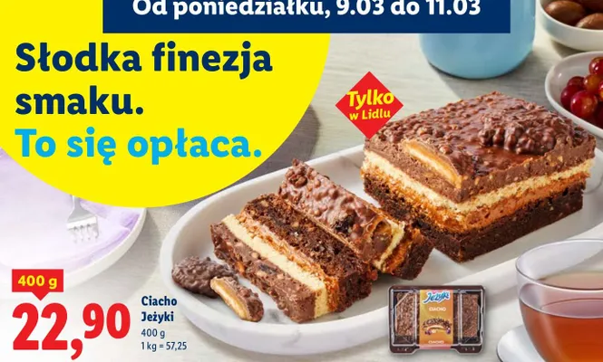 Ciasto Jeżyki promocja w Lidl