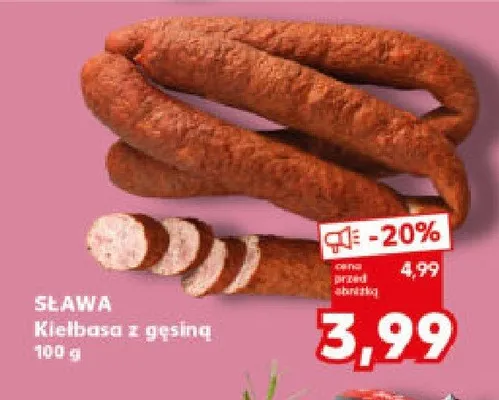 Kiełbasa z gęsiną promocja w Kaufland