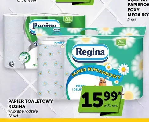 Papier toaletowy Regina 12-pak promocja w Groszek
