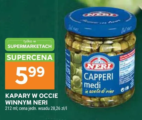 Kapary w occie winnym Neri promocja w Stokrotka