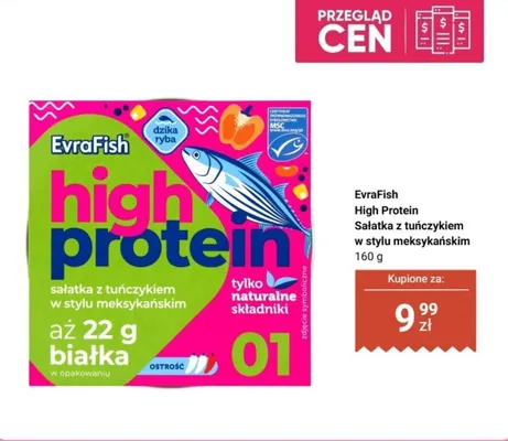 Sałatka z tuńczykiem EvraFish High Protein w stylu meksykańskim promocja w Biedronka