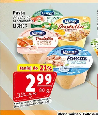 Pasta Pastella jajeczna Lisner promocja w Prim Market